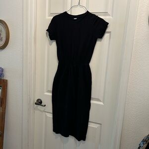 Old Navy Classic Black Midi Dress